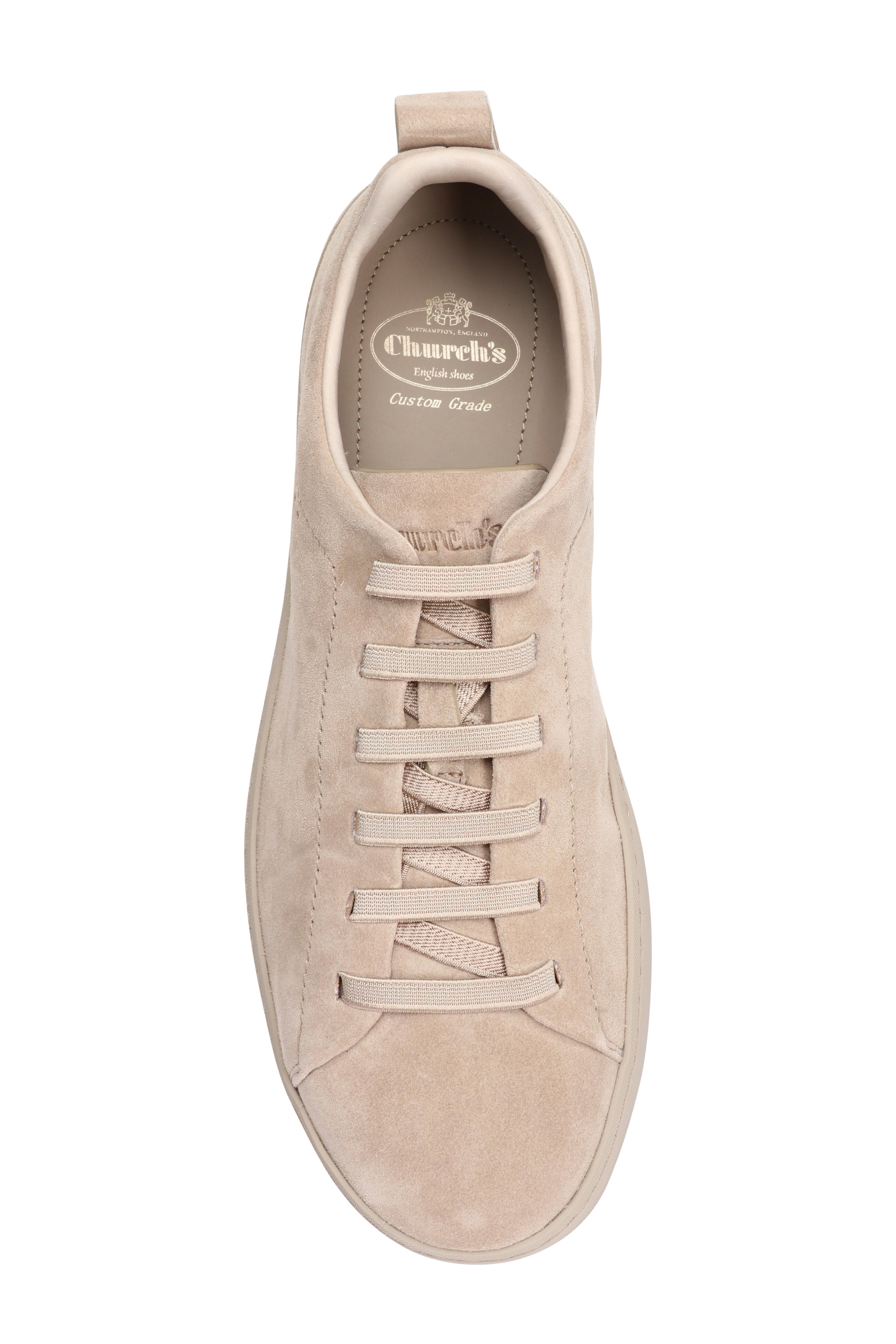 Church's - Rochdale Taupe Suede Elastic Sneaker