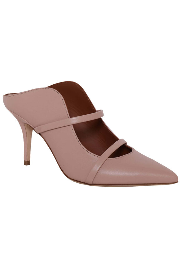 Francesco Russo - Light Tan Suede Kitten Heel Mary Jane, 25mm