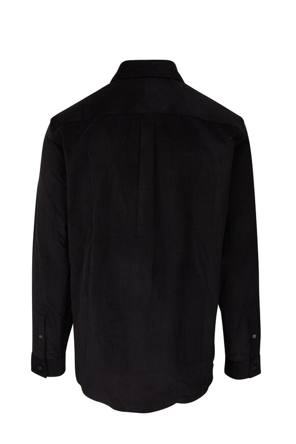 Frame - Black Corduroy Double Pocket Sport Shirt