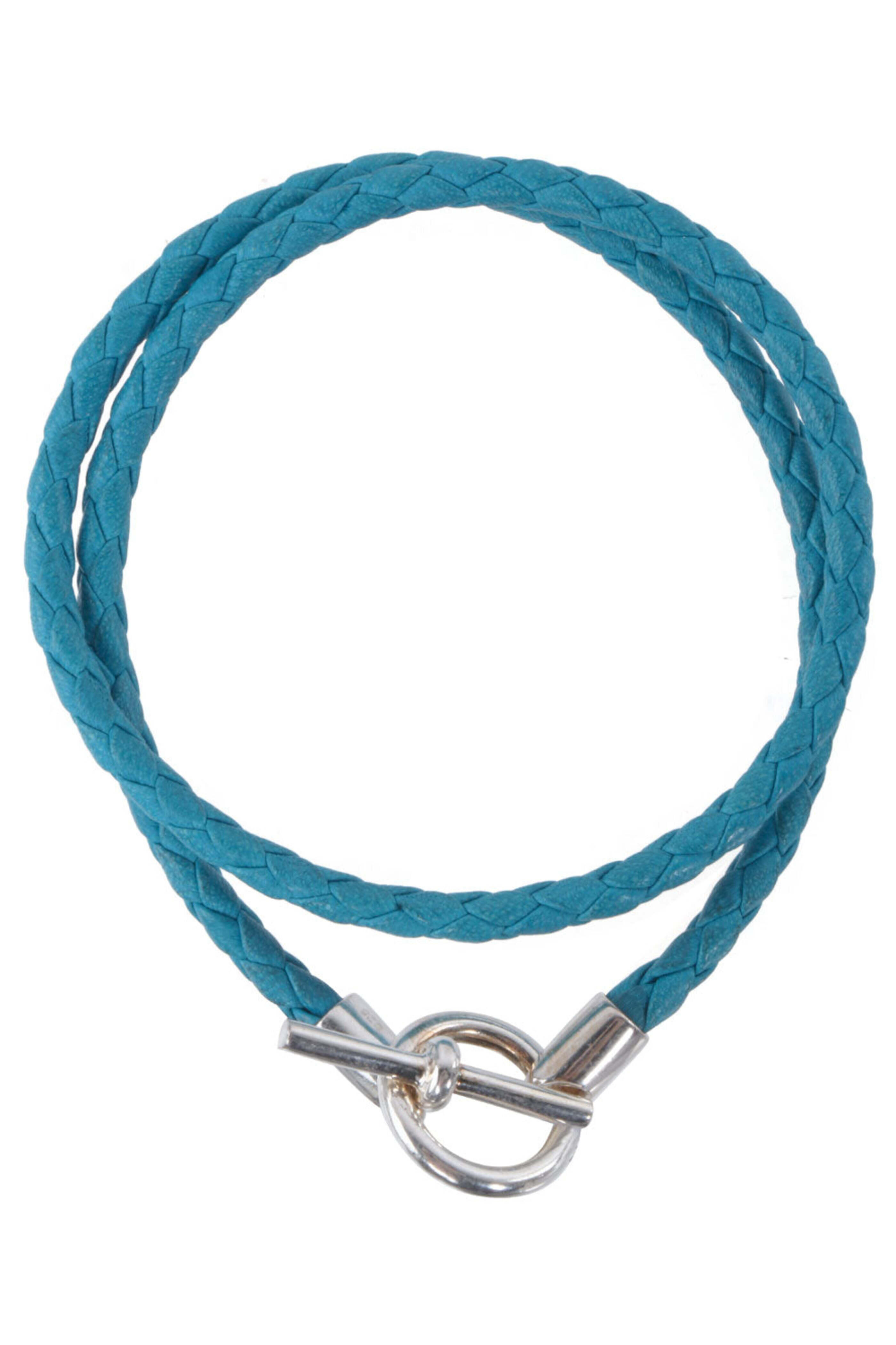 Spivey - Turquoise Doublewrap Lamb Leather Bracelet