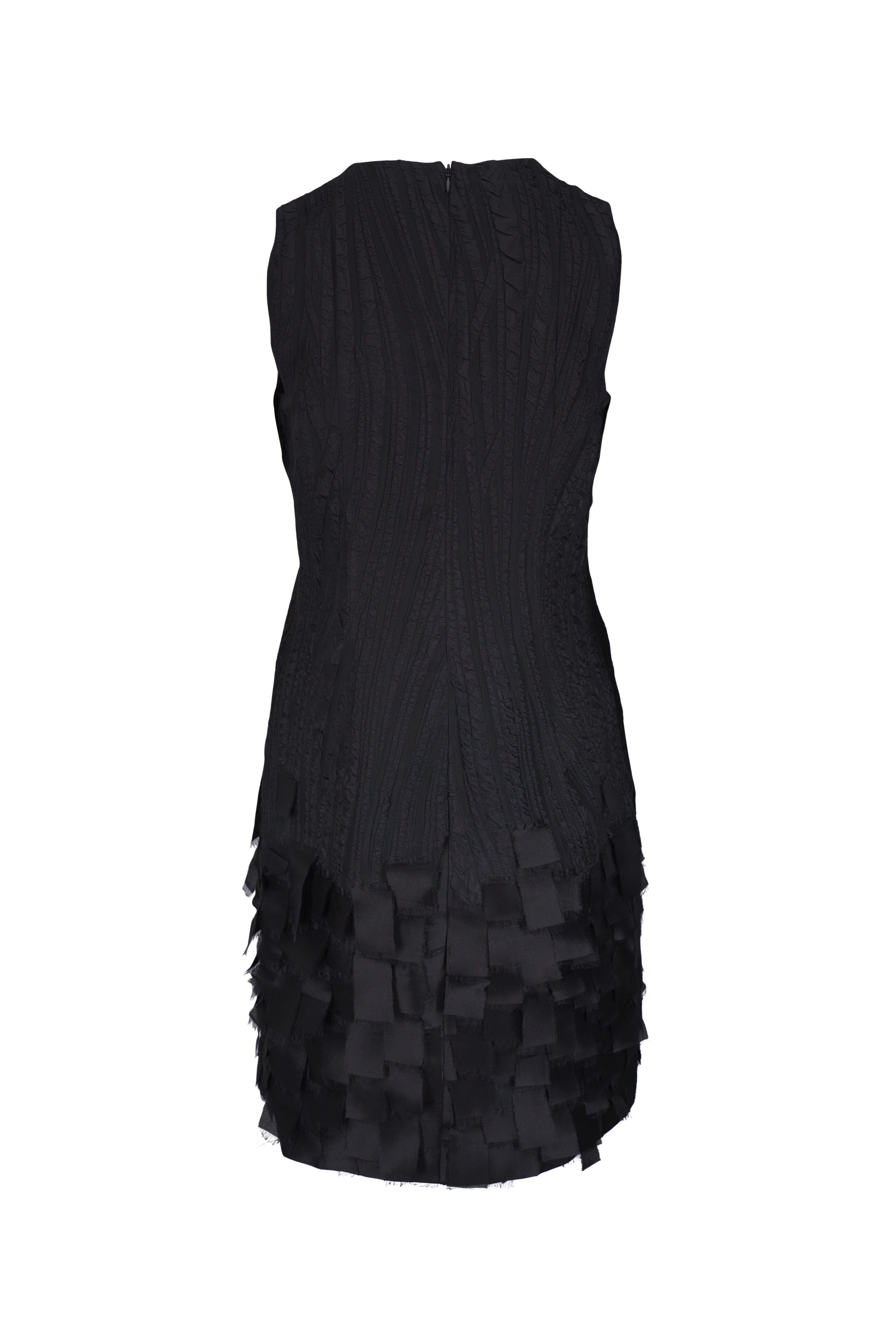 Akris - Black Textured Jacquard Sheath Dress | Mitchell Stores