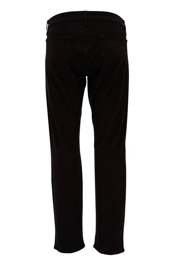 Frame - L'Homme Black Brushed Twill Slim Five Pocket Pant