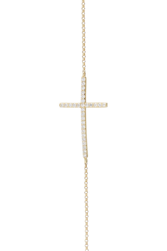 Kai Linz - Horizontal Diamond Cross Bracelet