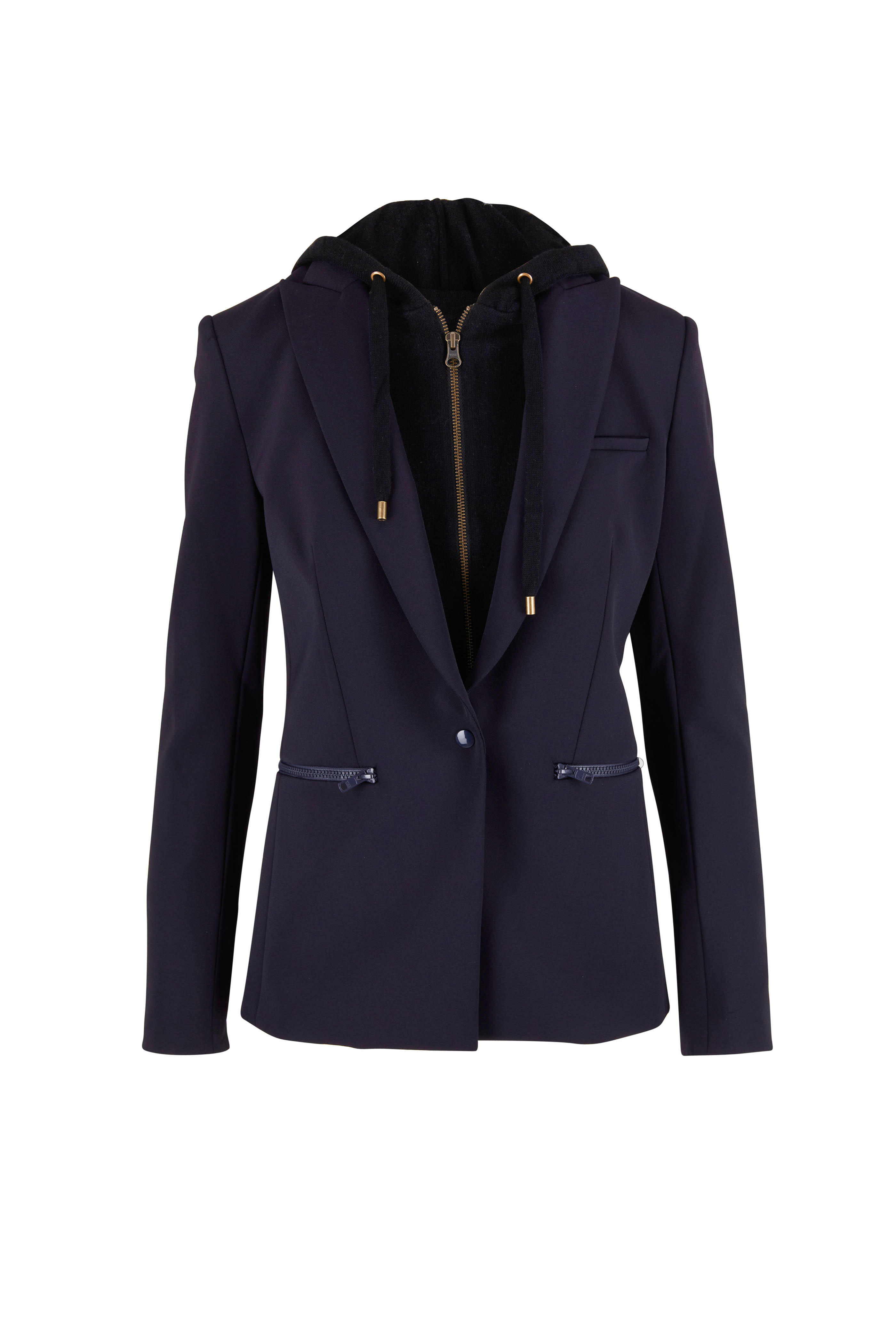 Veronica Beard - Black Cashmere Hoodie Dickey