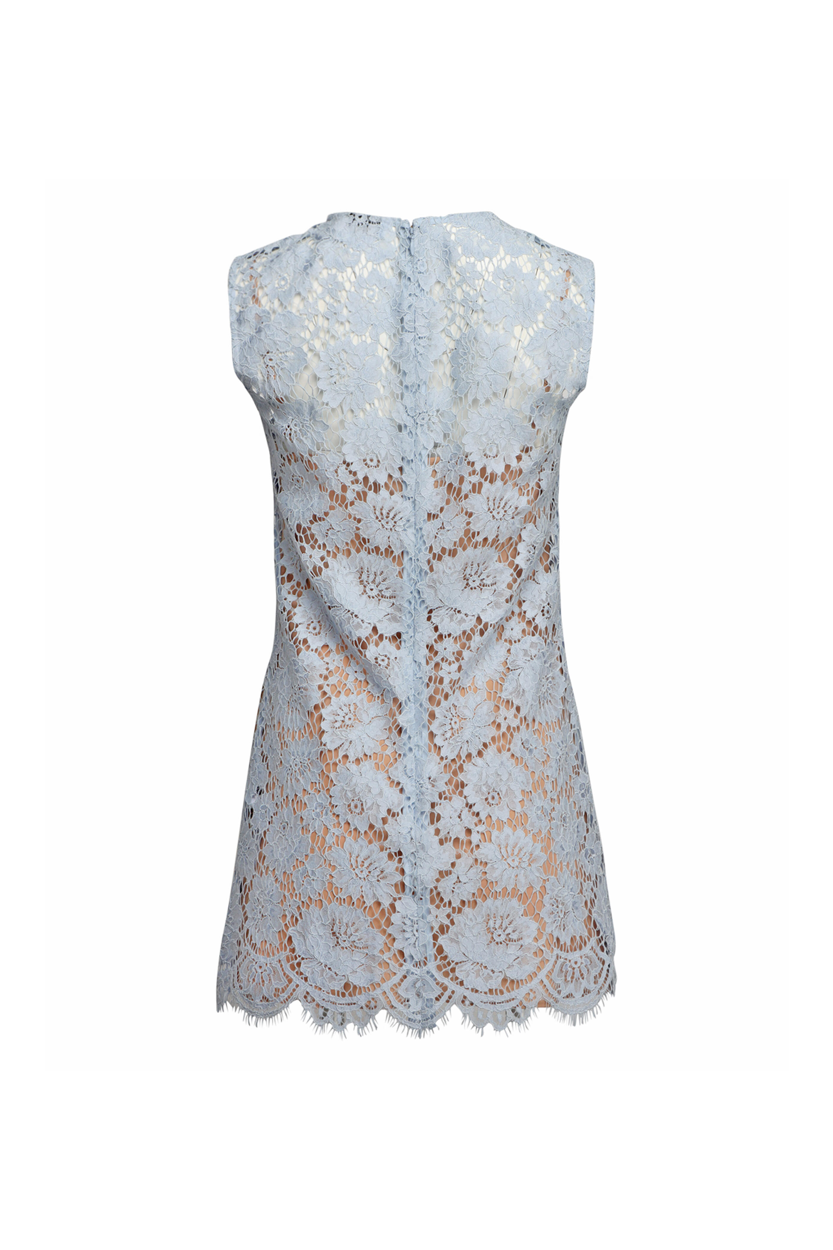 Self - Portrait - Blue Lace Mini Dress