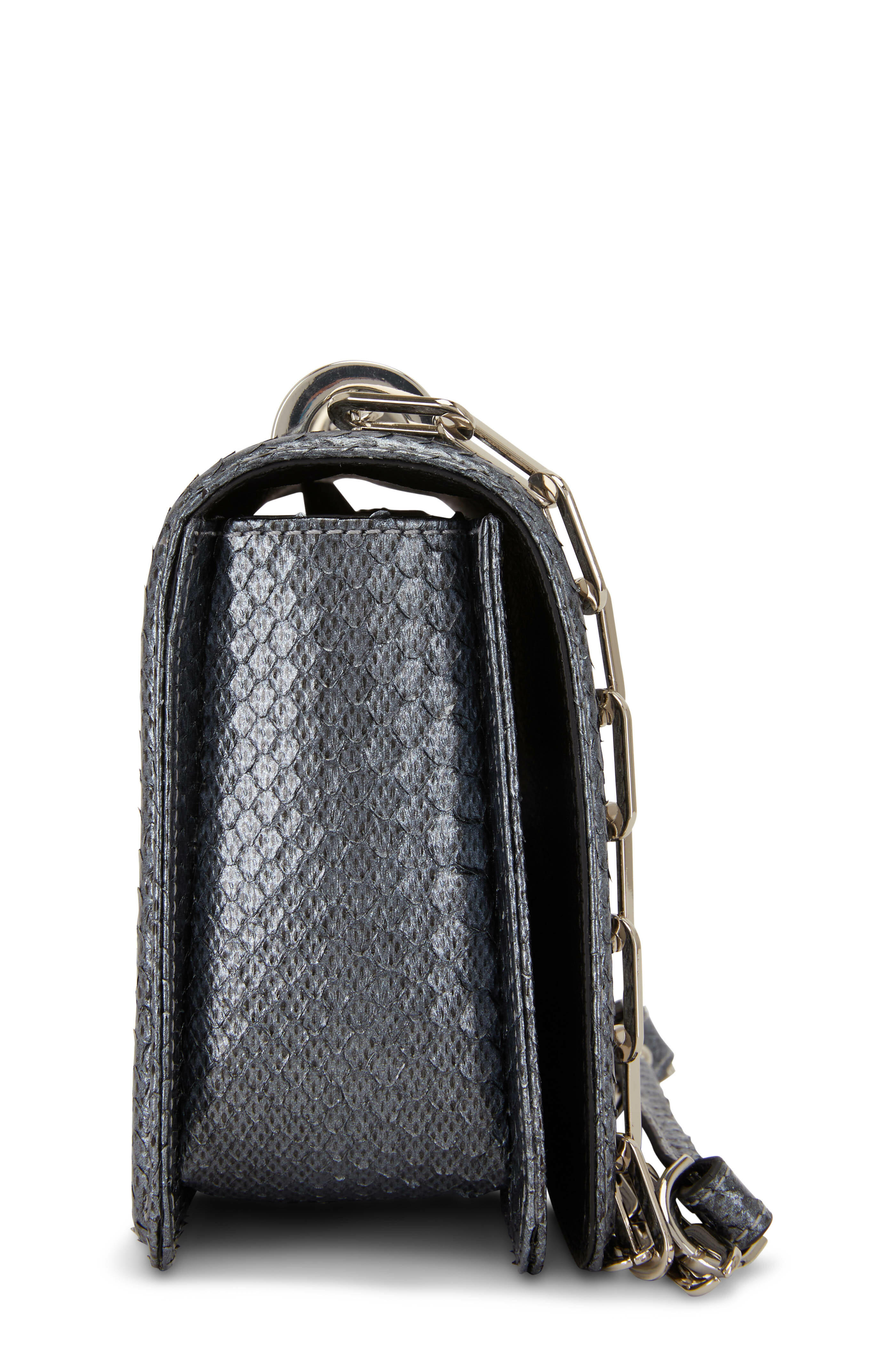 Maria Oliver - Chloe Metallic Python Crossbody Bag