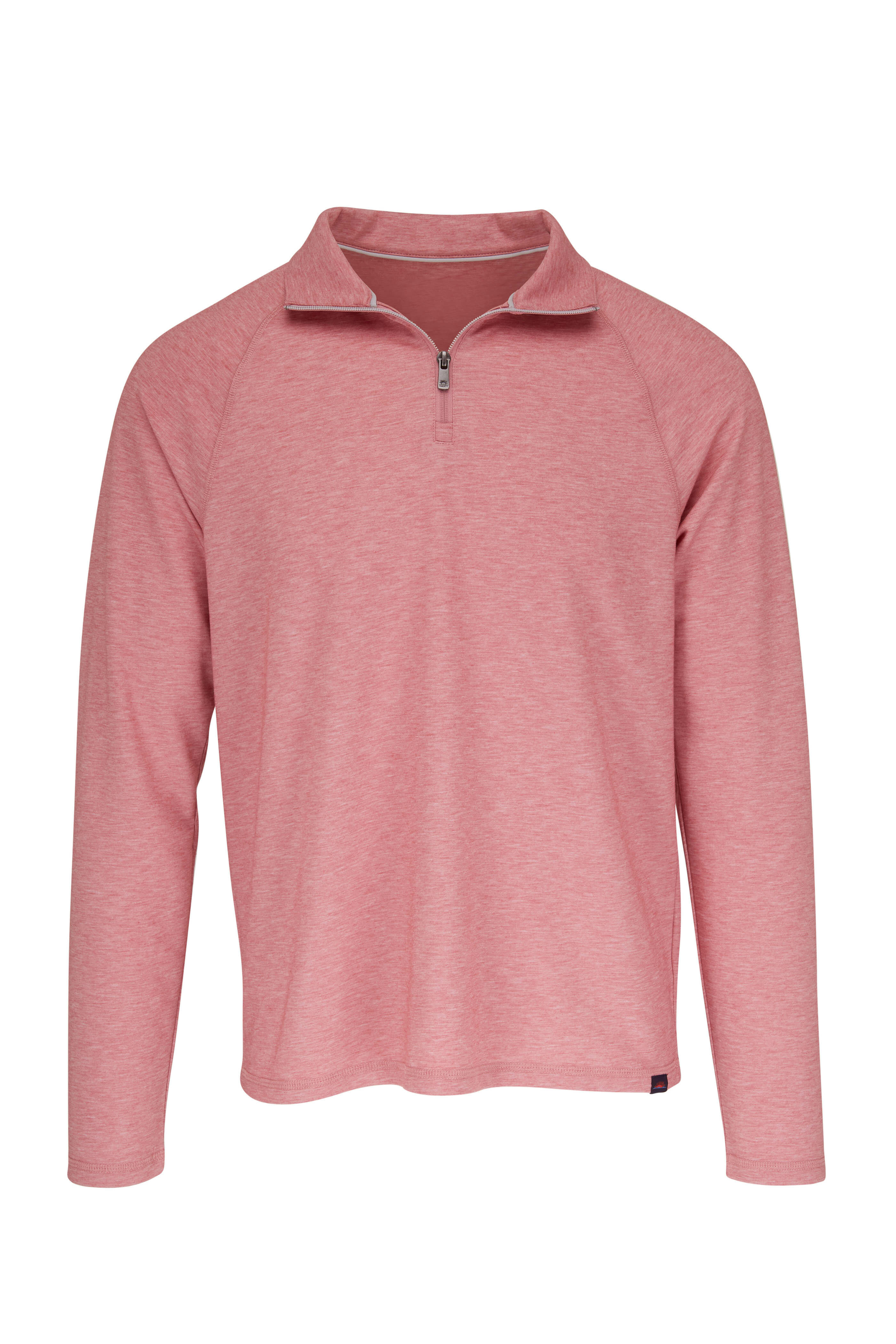 Faherty Brand - Movement Summer Red Quarter Zip Pullover