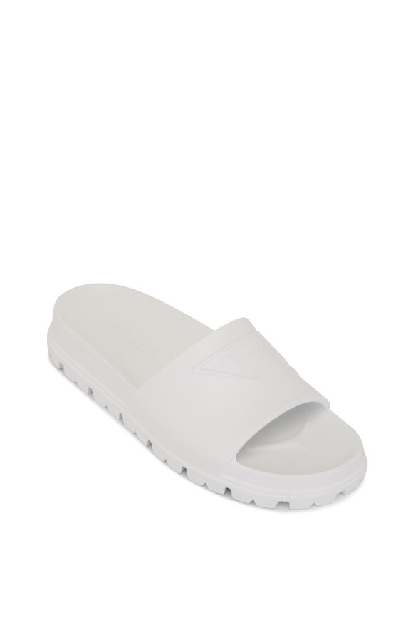 Prada - Bianco Rubber Pool Slide