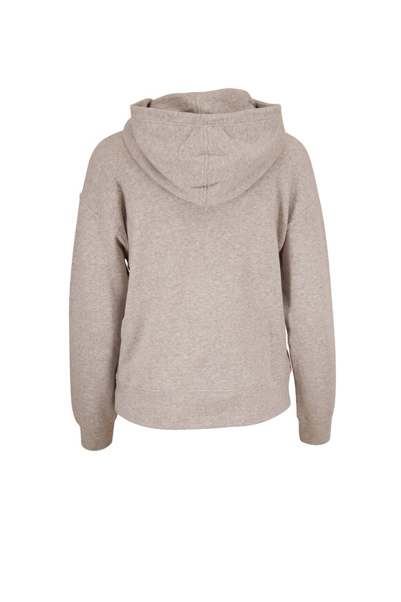 Vince - Heather Gray French Terry Crossover Hoodie