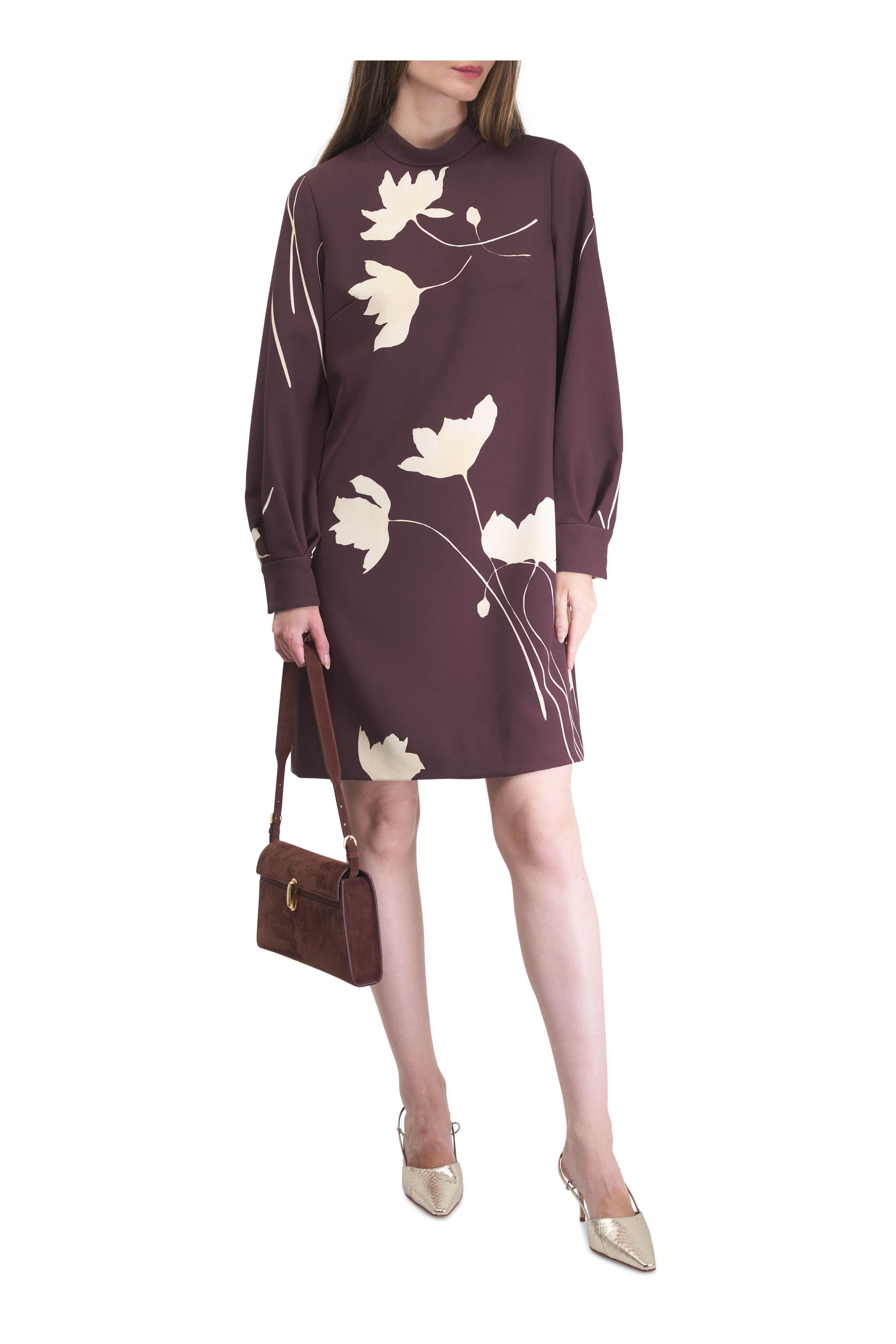 Lela Rose - Elizabeth Cocoa & Sunlight Mini Dress