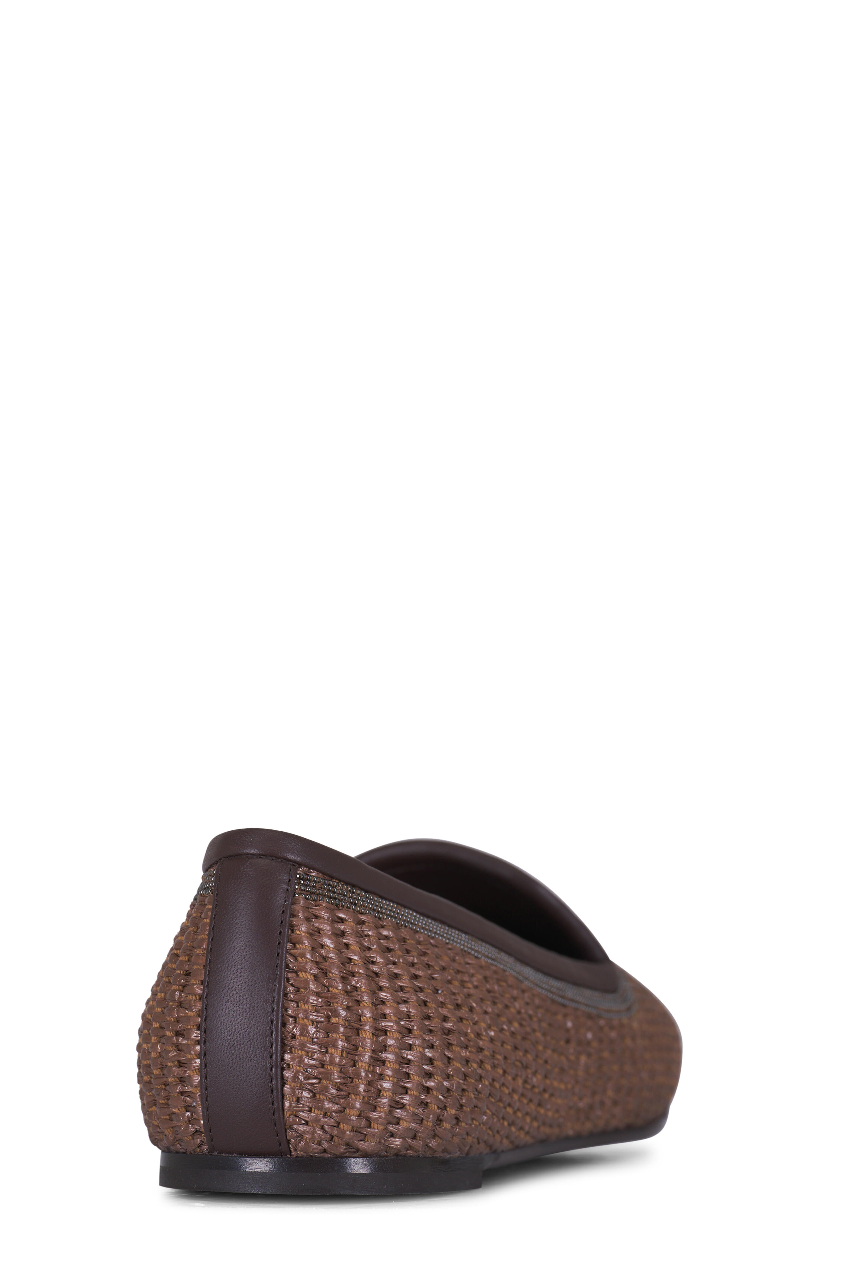 Brunello Cucinelli - Brown Techno Raffia Flat