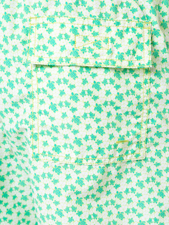 Vilebrequin - Moorea Green Hawaii Turtle Swim Trunks