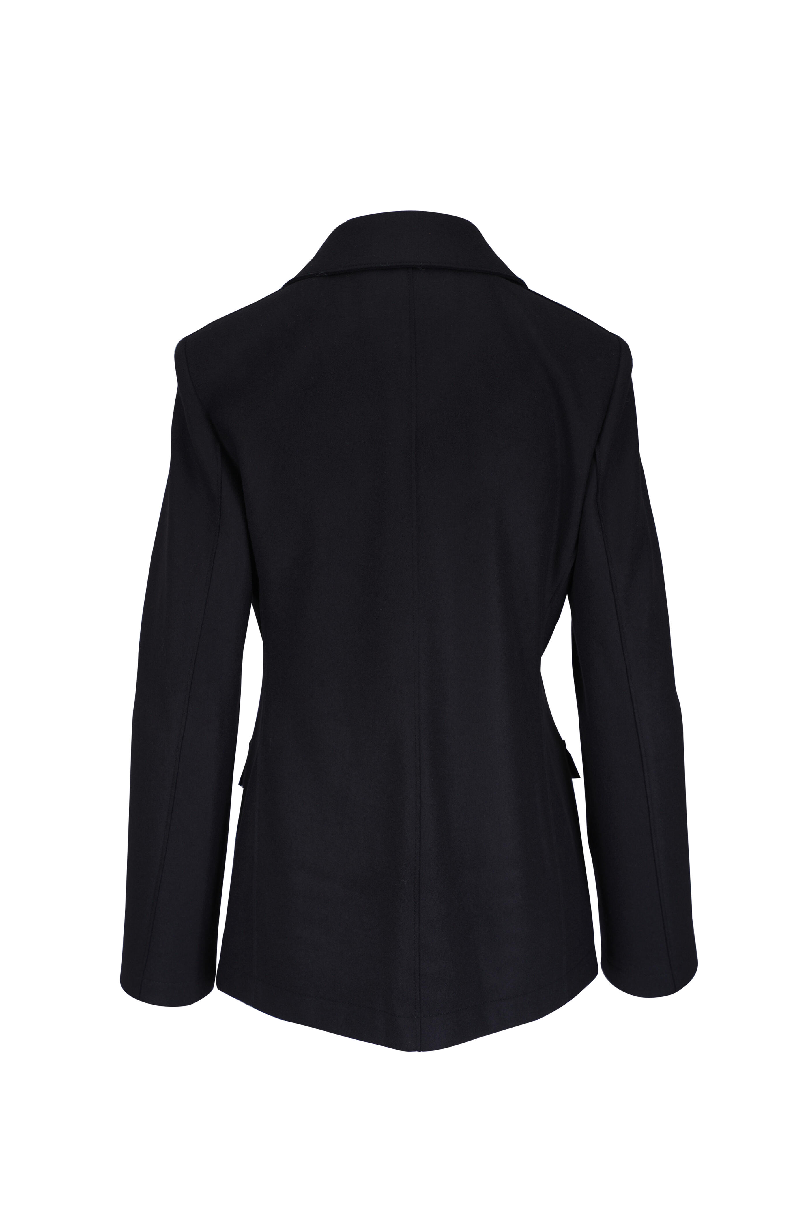 Harris Wharf - Black Wool & Cashmere Field Jacket