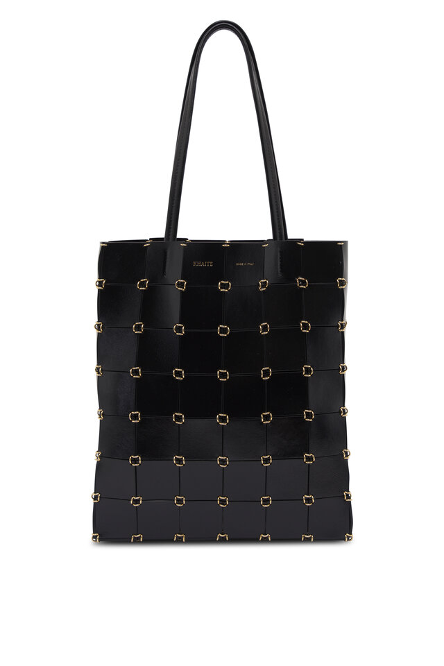 Loewe - Medium Puzzle Black Shiny Leather Tote | Mitchell Stores