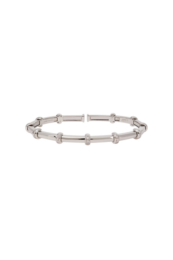 Sidney Garber 18k White Gold Diamond Carly Bracelet