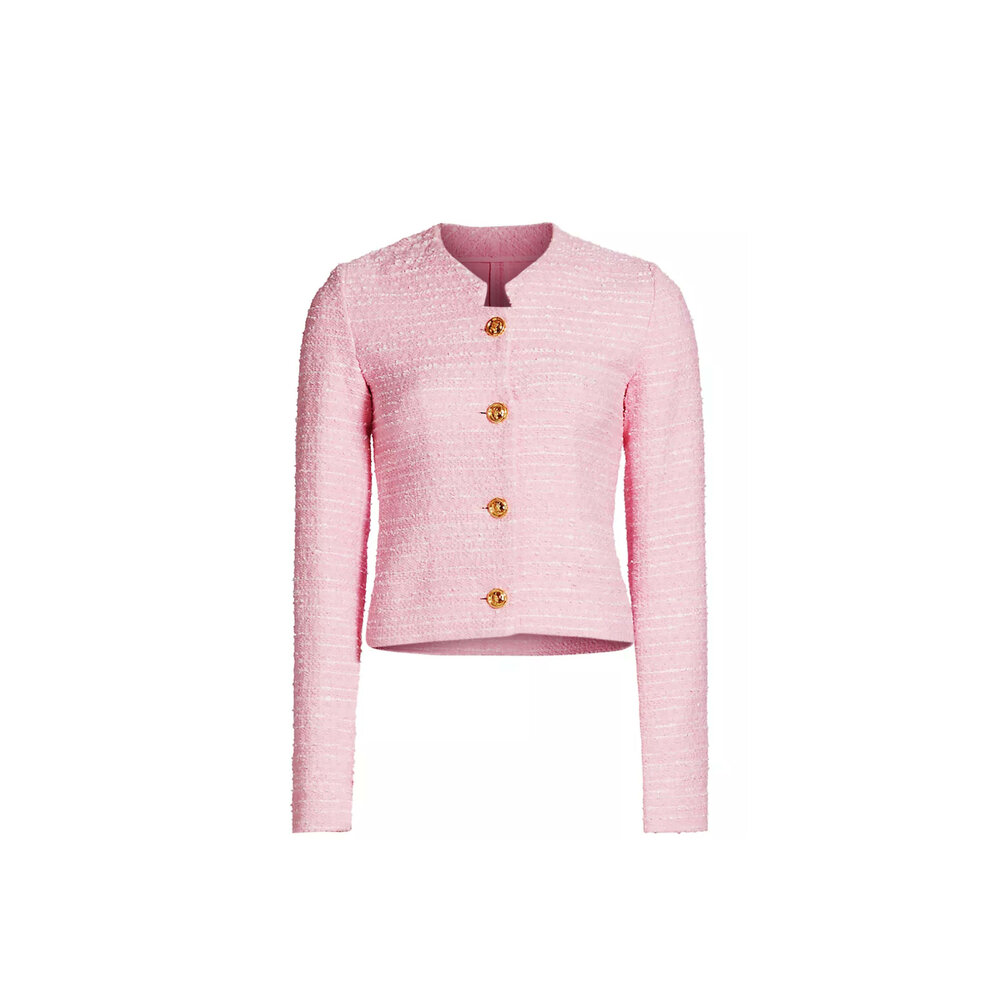 ジャケット Giambattista Valli Giambattista Valli Cotton Jacket Giambattista Valli - Rose Quartz Boucle Tweed Jacket