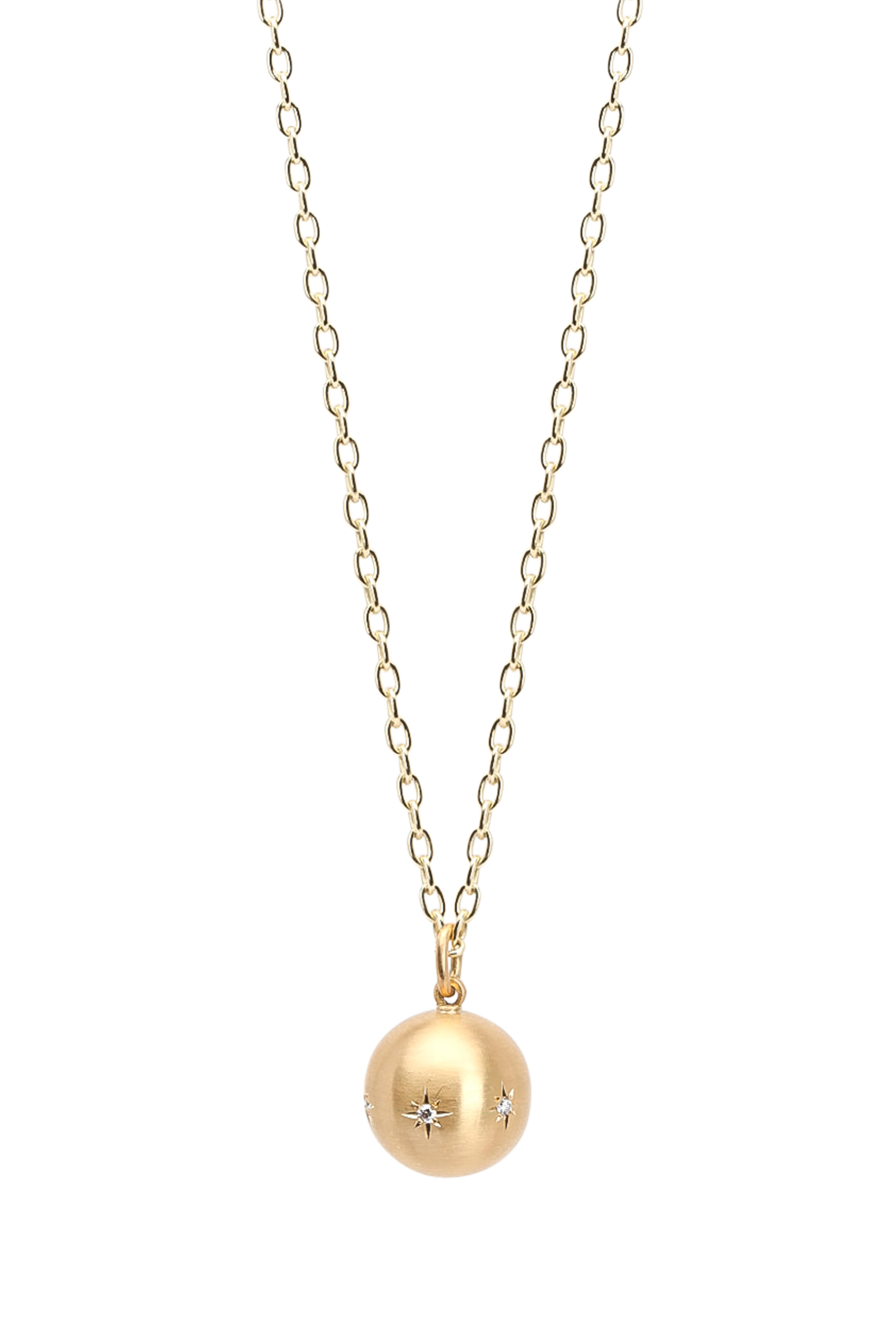 Catoosa Ball Necklace GOLD – Caroline Hill