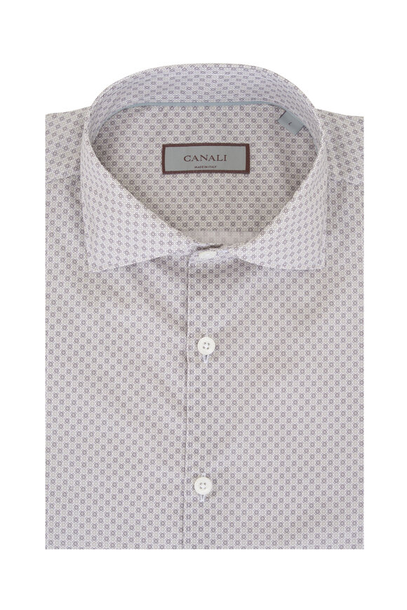 Etro - Blue Mini Floral Cotton Sport Shirt | Mitchell Stores