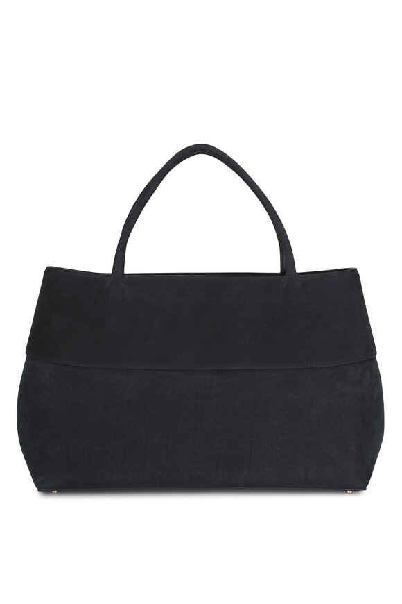 Totême Mercer Black Nubuck Leather Tote - view 2