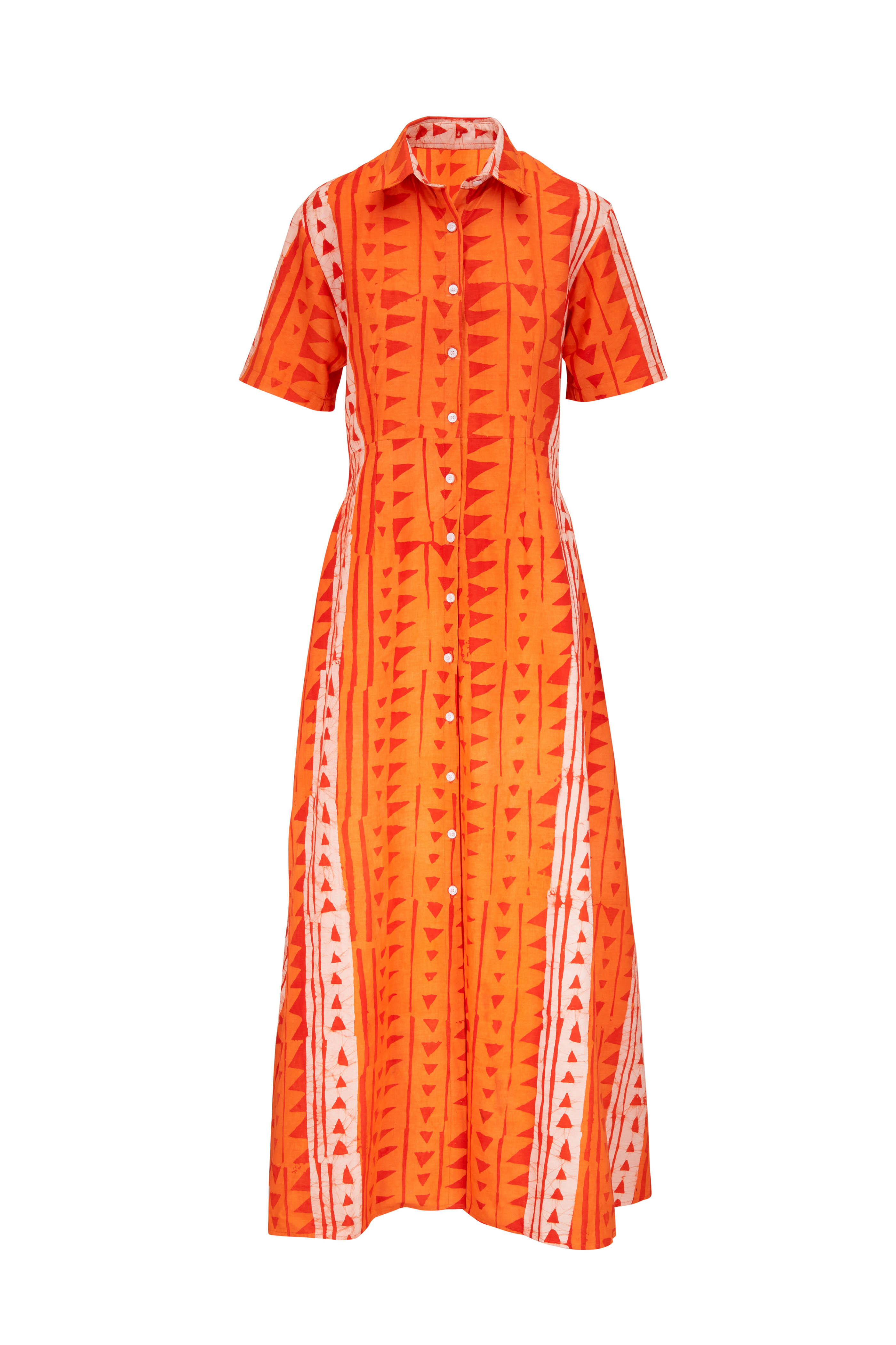 Studio 189 - Masquerade Orange Maxi Shirtdress