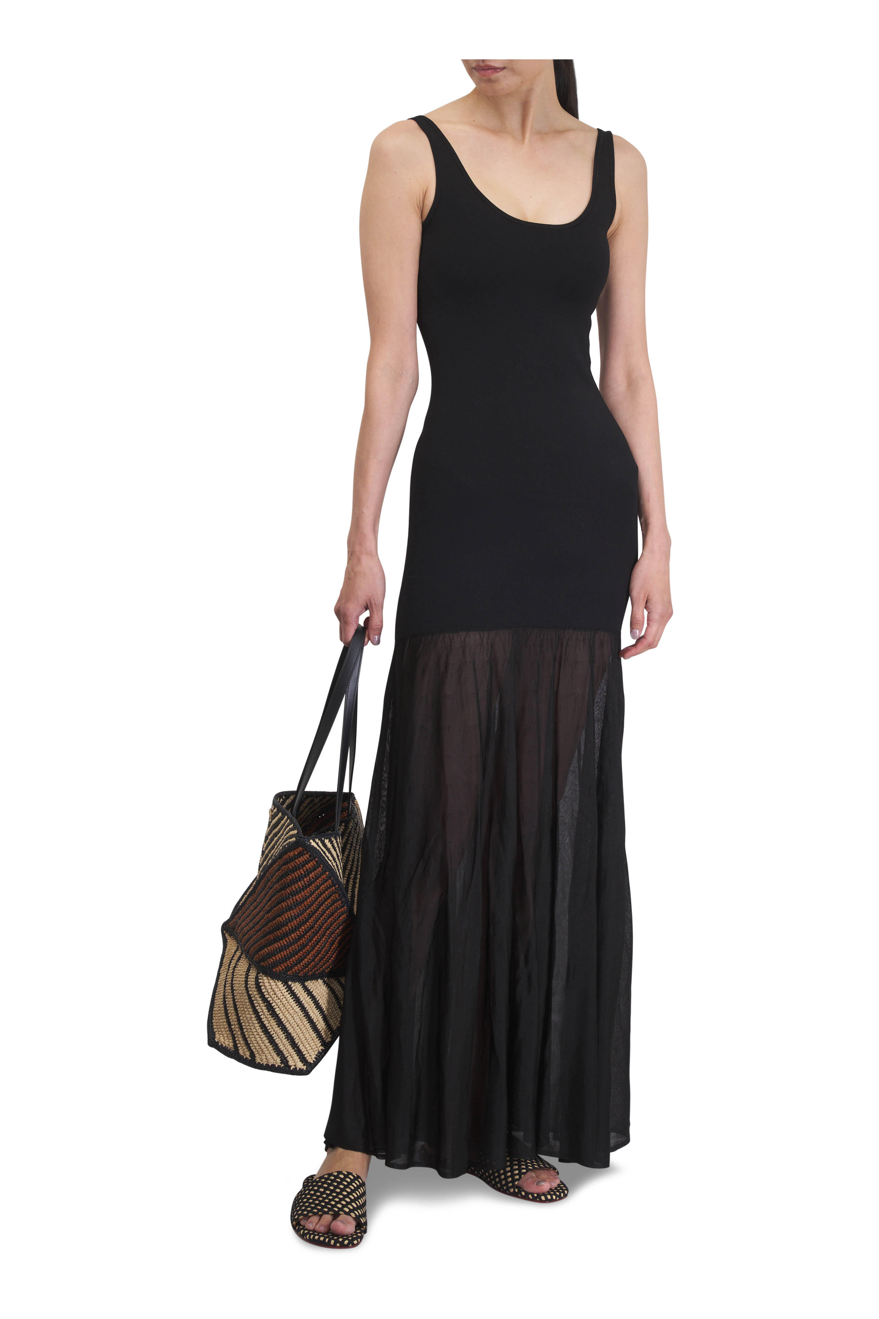 Loewe - Puzzle Fold Natural & Honey Gold Raffia Tote