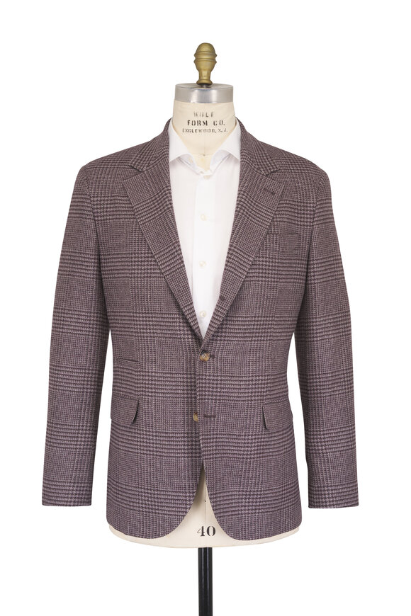 Brunello Cucinelli Prune Wool & Cashmere Sportcoat - view 2