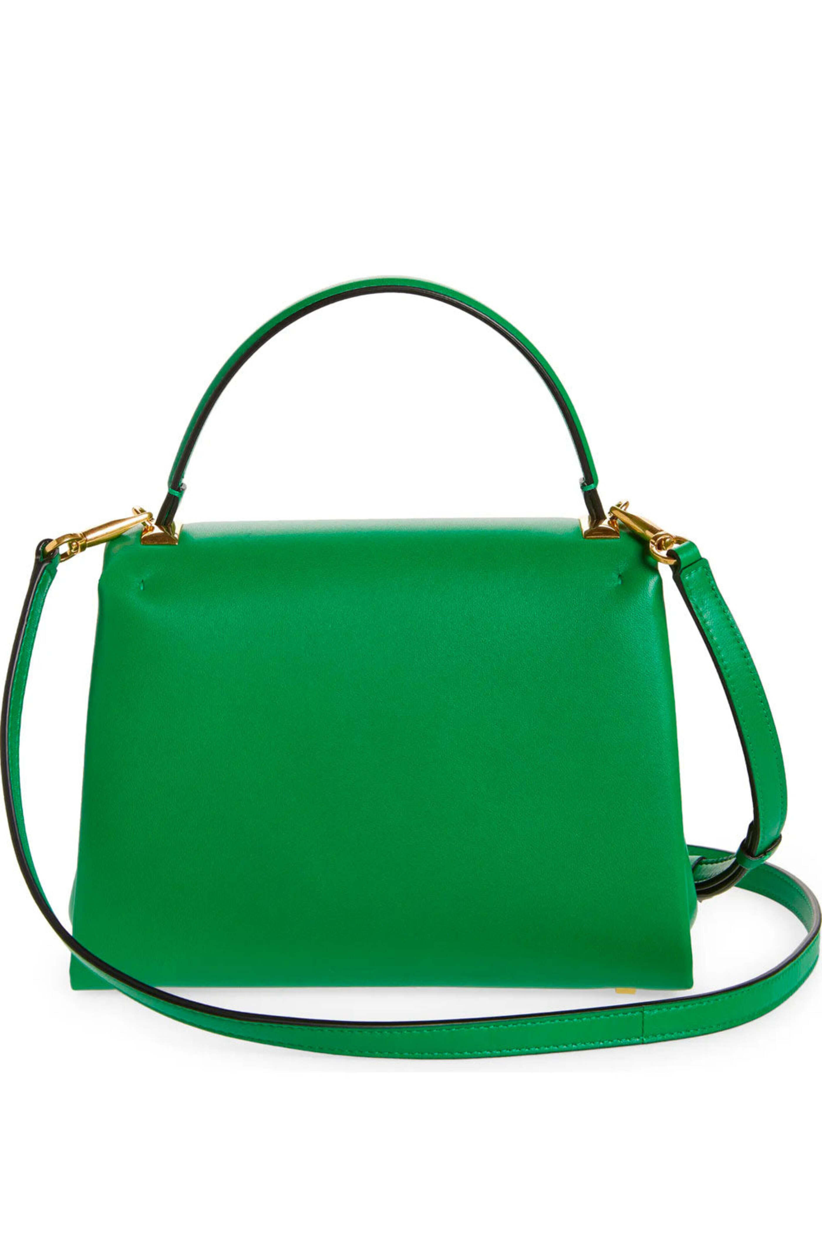 Valentino Garavani - One Stud Leather Top Handle Bag in Green