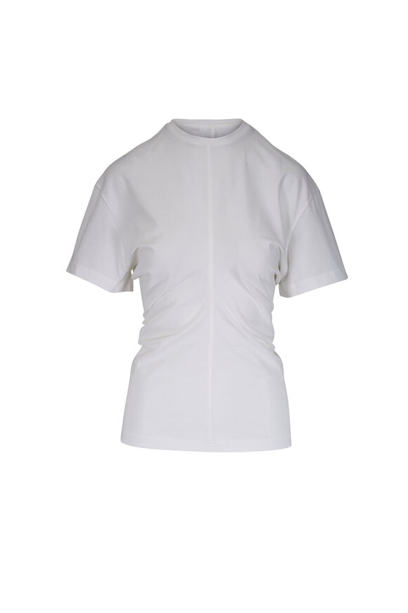 Totême White Cotton Slouch Waist T-Shirt - view 1