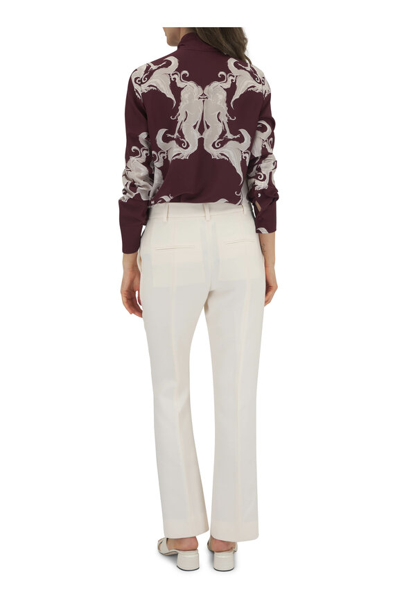 Valentino - Amarone & Perla Metamorphos Gryphon Silk Blouse