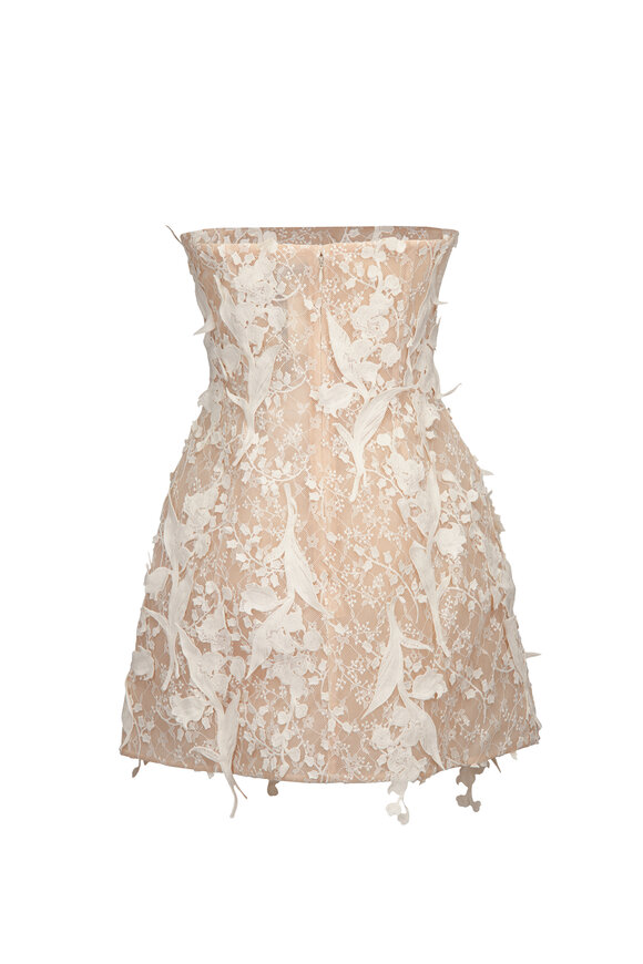 Leo Lin Roselle Embellished Lace Bustier Mini Dress - view 2