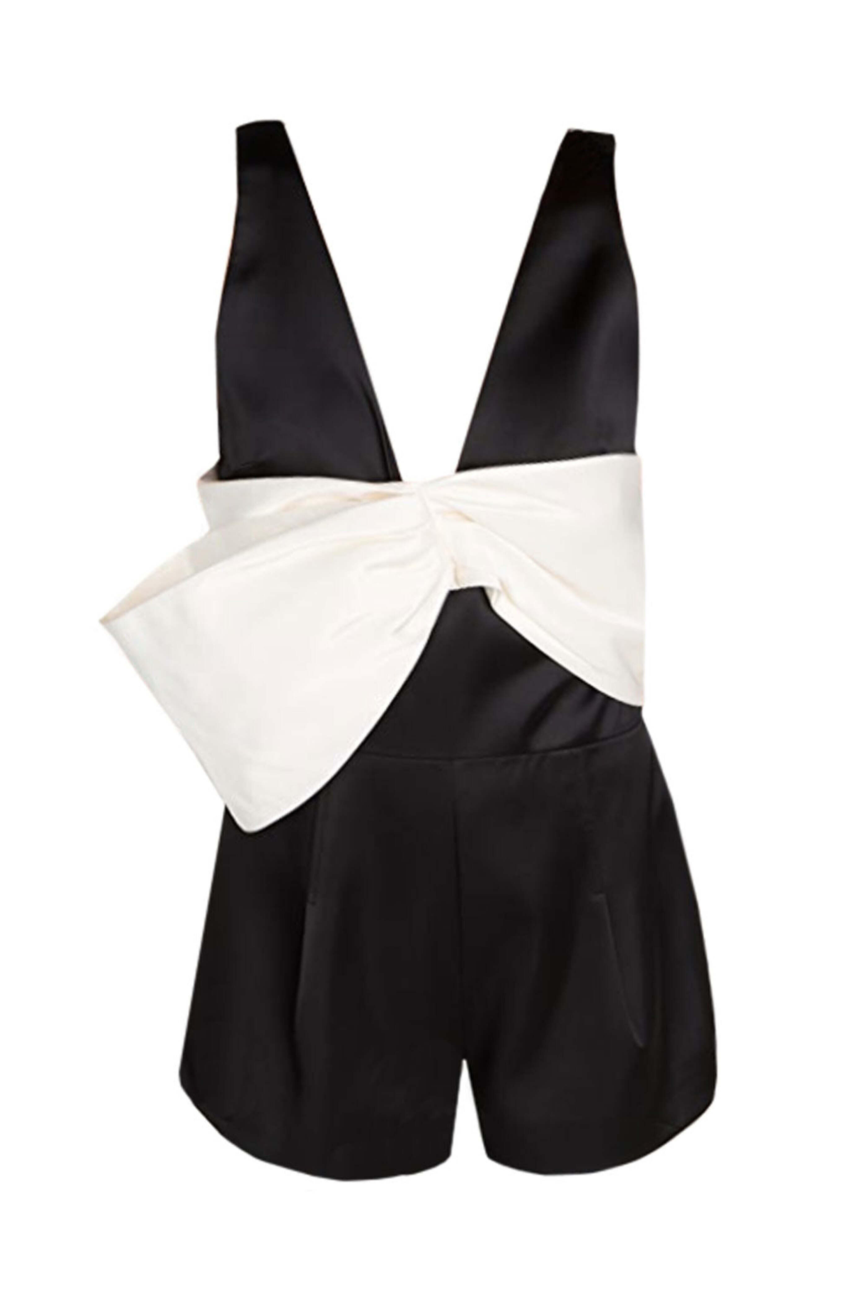 Alexis - Black Gian Romper
