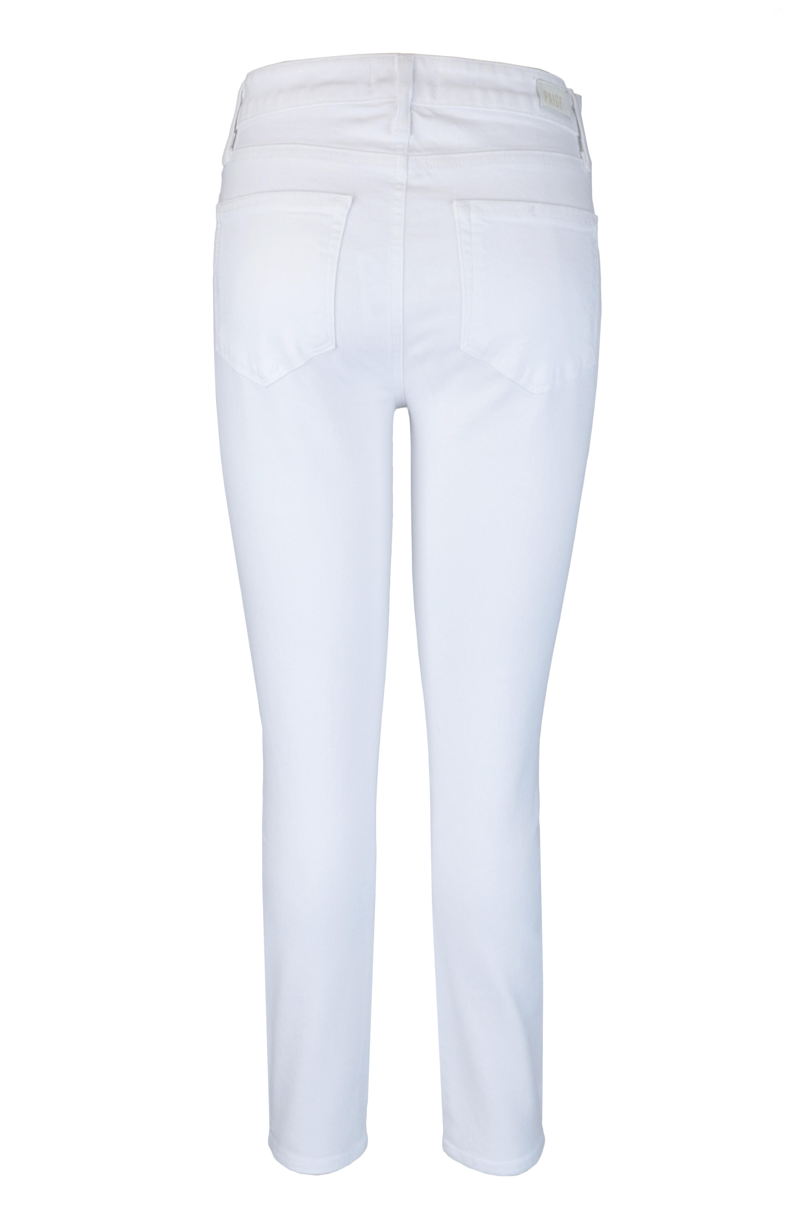 Paige - Hoxton White High-Rise Ultra Skinny Jean