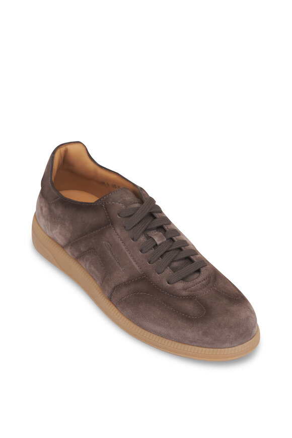 Santoni - Suede DBS Olympic Sneaker | Mitchell Stores