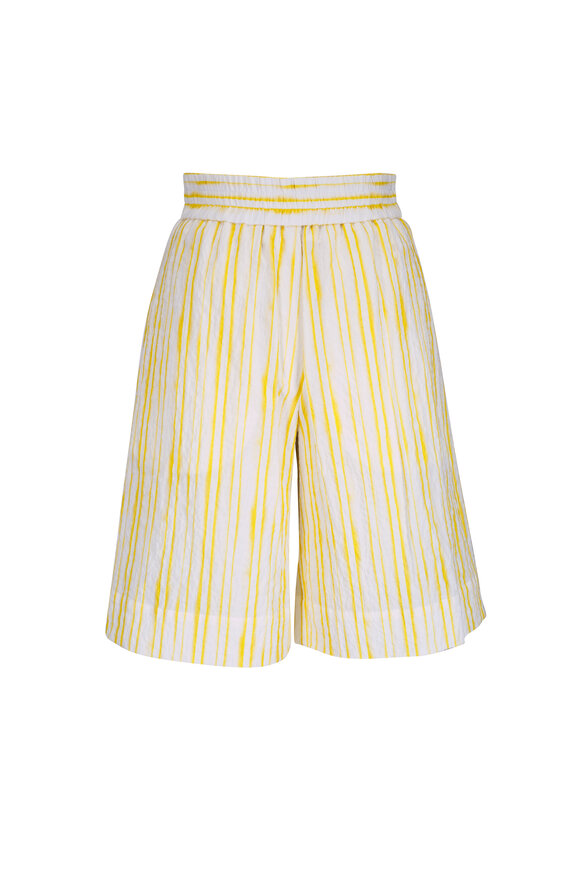 Zimmermann - Harmony Citrus Garden Print High-Rise Shorts