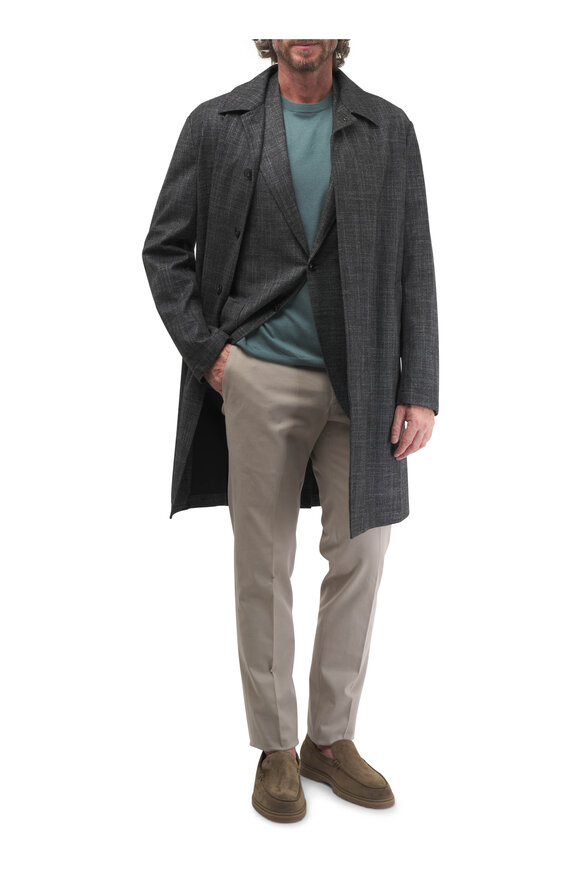 Canali - Dark Gray Wool, Silk & Cashmere Sportcoat