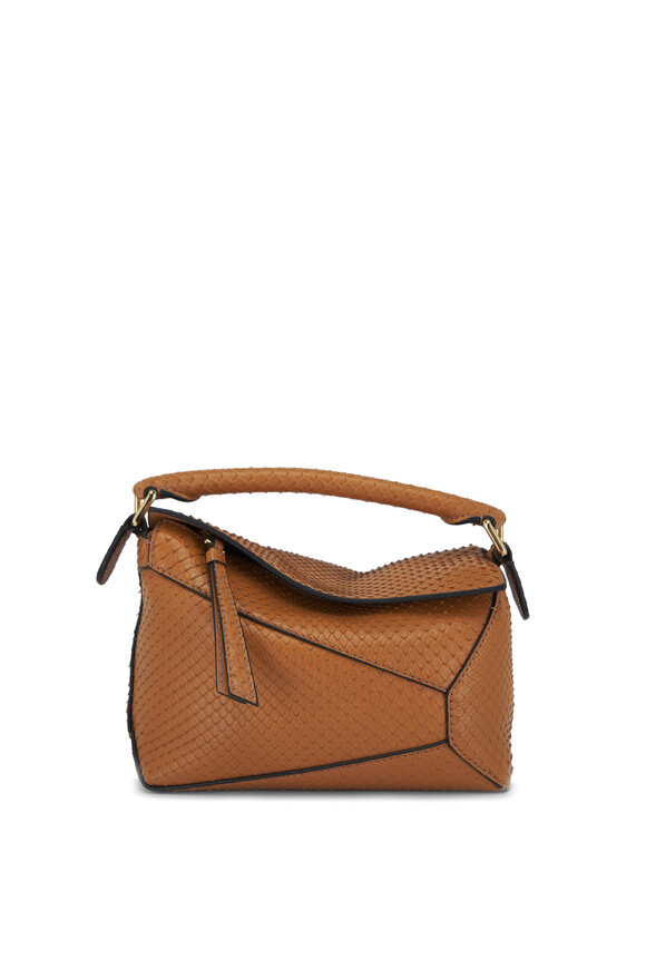 Loewe Mini Puzzle Edge Caramel Shoulder Bag