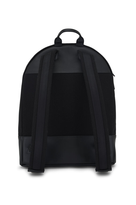 Want Les Essentiels - Kastrup Black Cotton Canvas Backpack