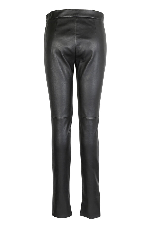 Akris - Fria Black Nappa Leather Pant