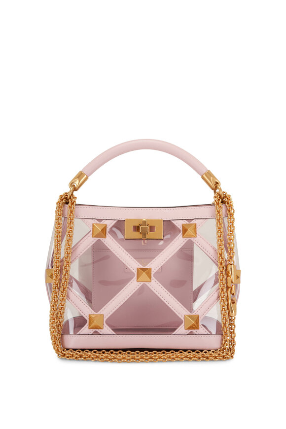 Valentino Garavani - Transparent & Rose Quartz Small Top Handle Bag