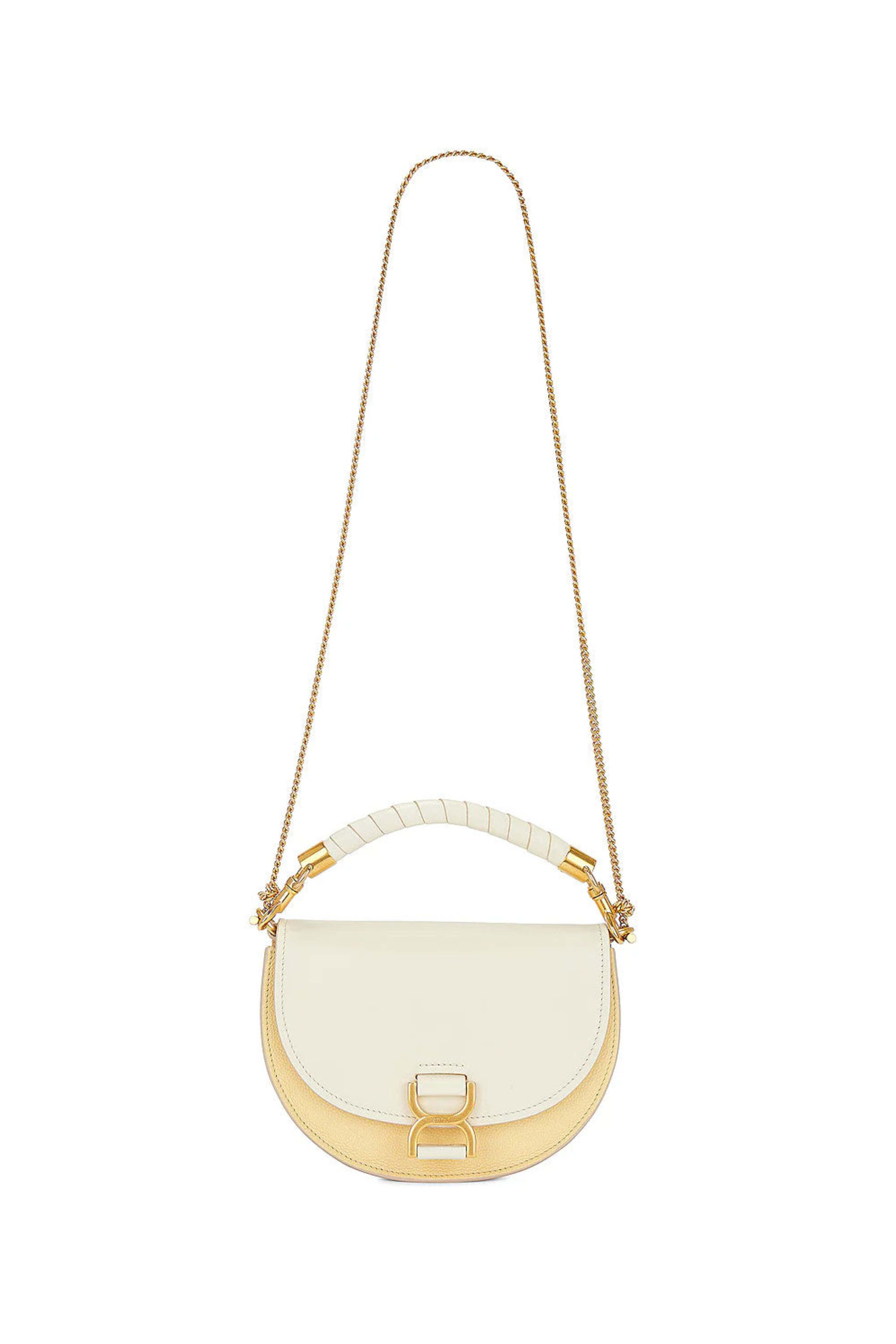 Chloé - Small Marcie Top Handle Bag in Misty Ivory