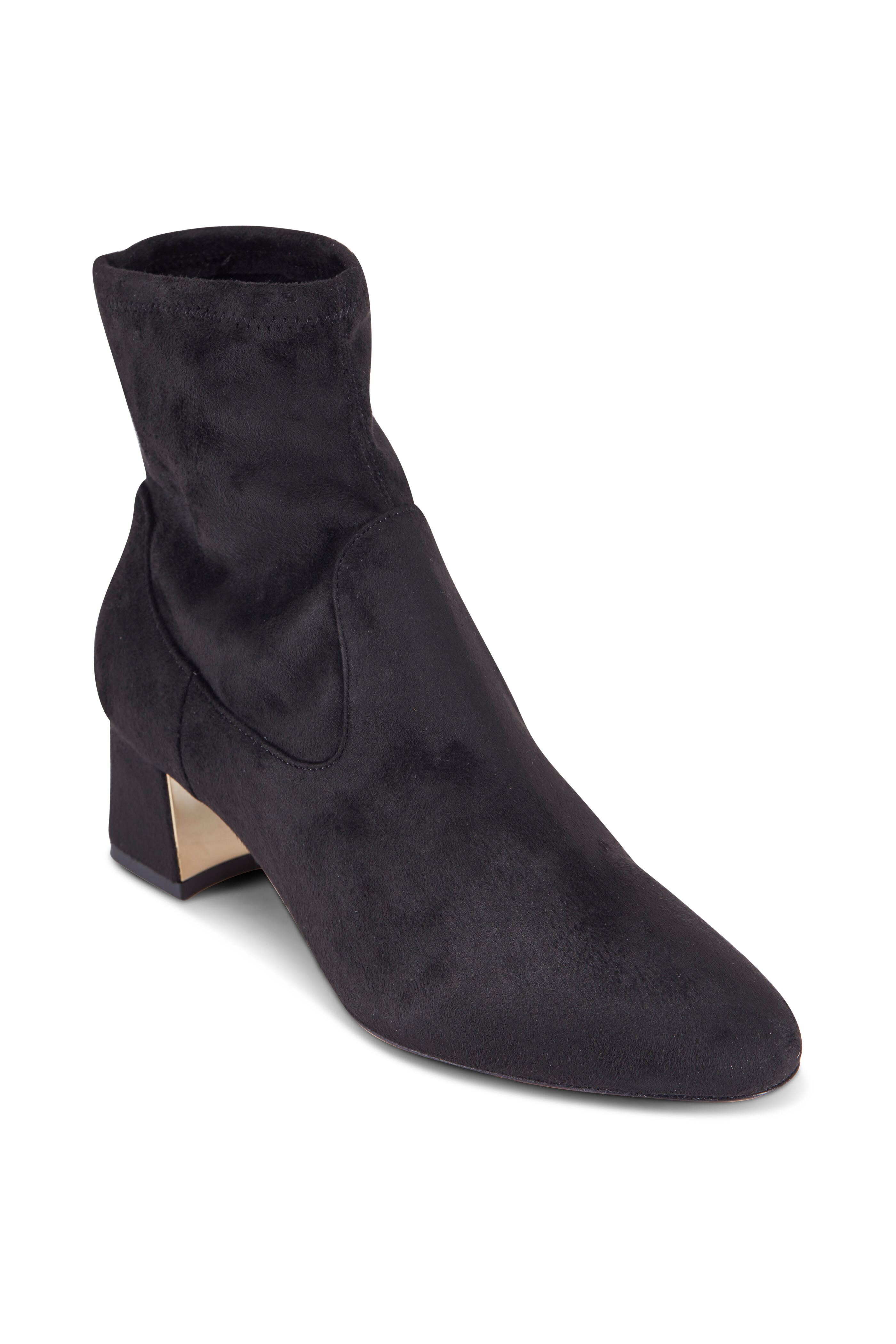 Marion Parke Tatum Black Stretch Suede Bootie 50MM