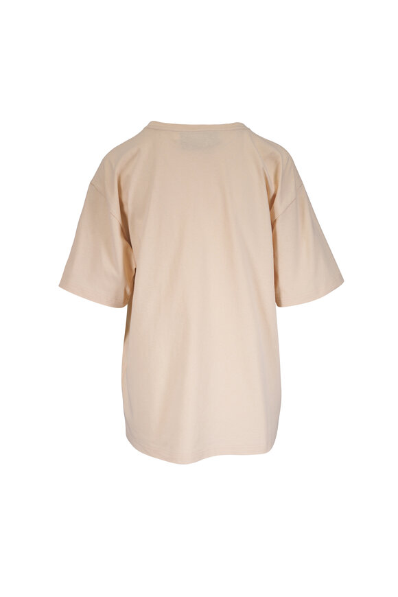 Valentino Chez Valentino Cream Print Graphic T-Shirt - view 4