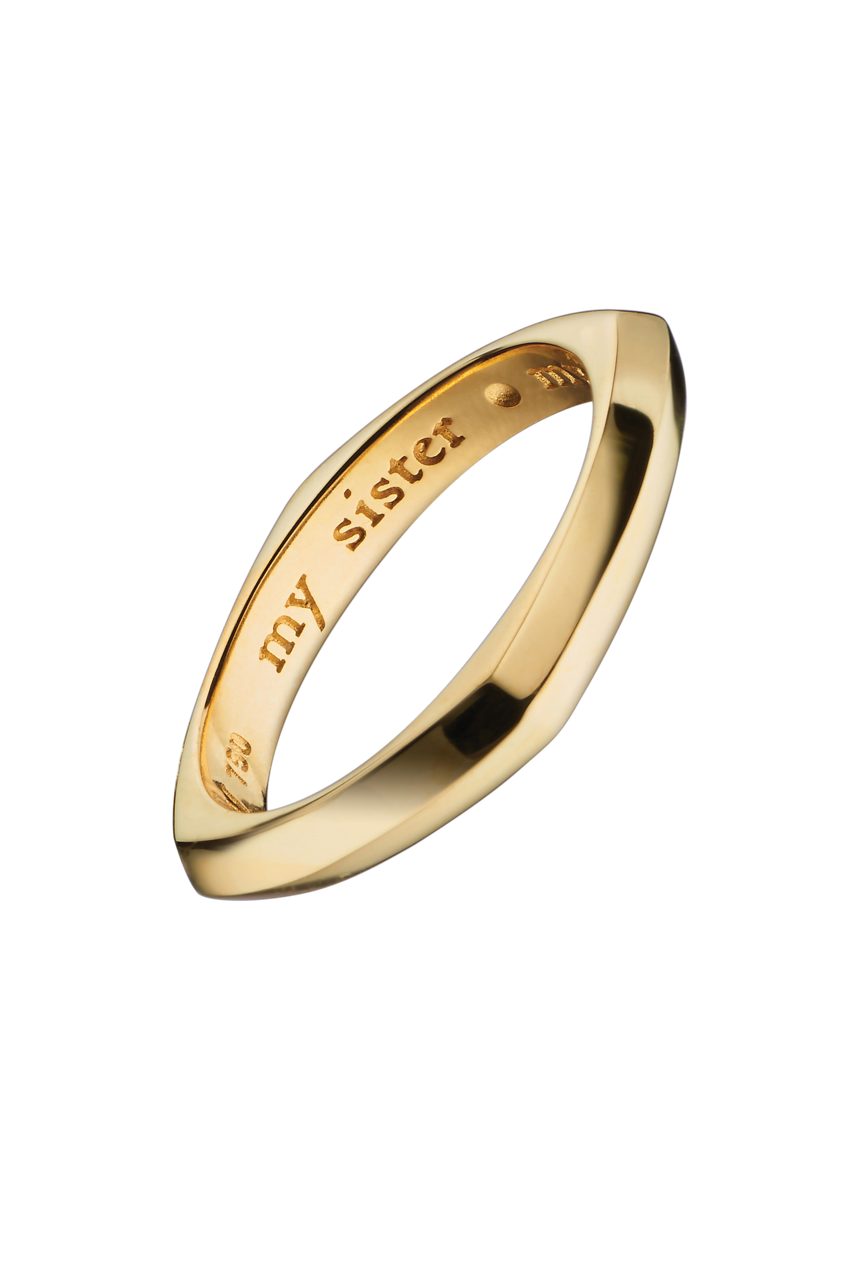Bague Monica Rich Kosann Carpe Diem - 18K Or Jaune - Taille 4 - Poésie