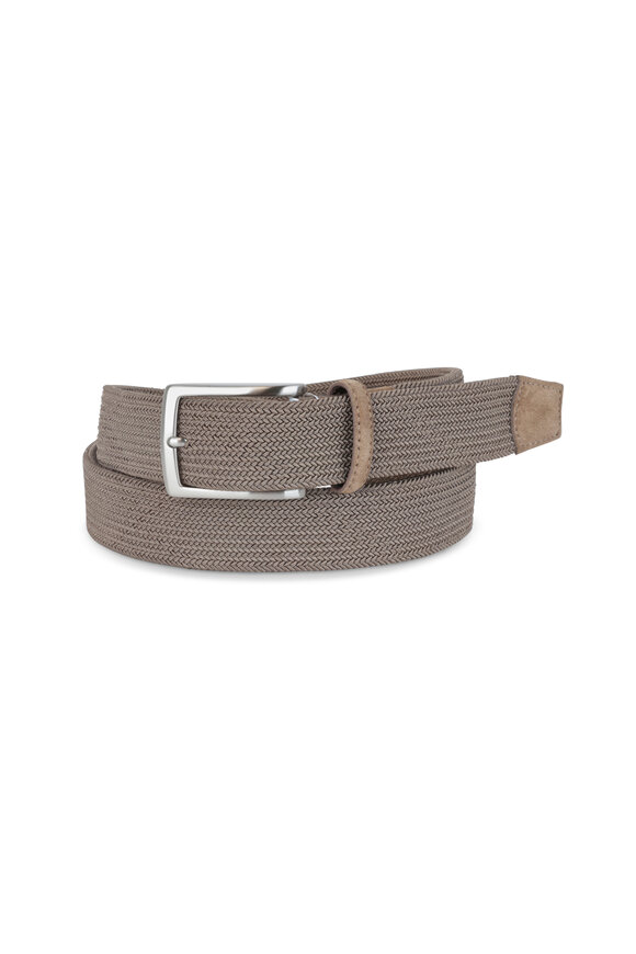 Torino - Khaki Woven Elastic Belt