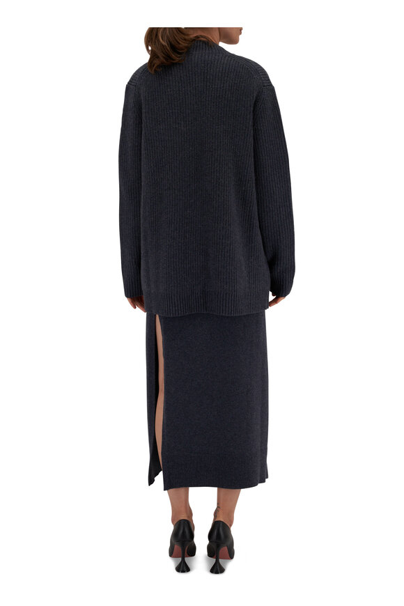 Michael Kors Collection - Sweater Knit Indigo Mélange Dress 