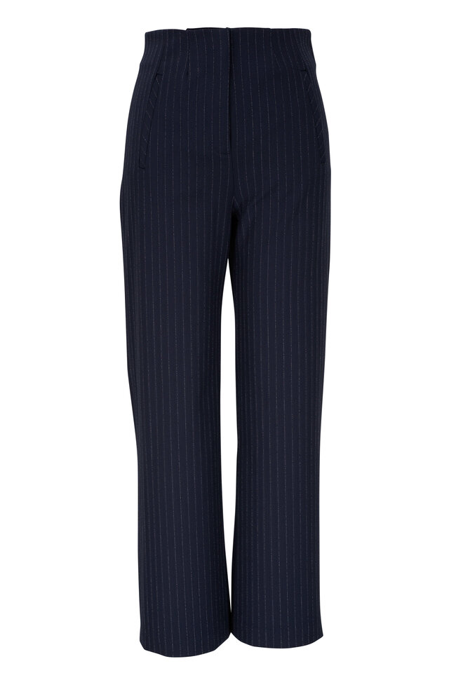 Akris Punto - Franca Navy Blue Techno Skinny Pant