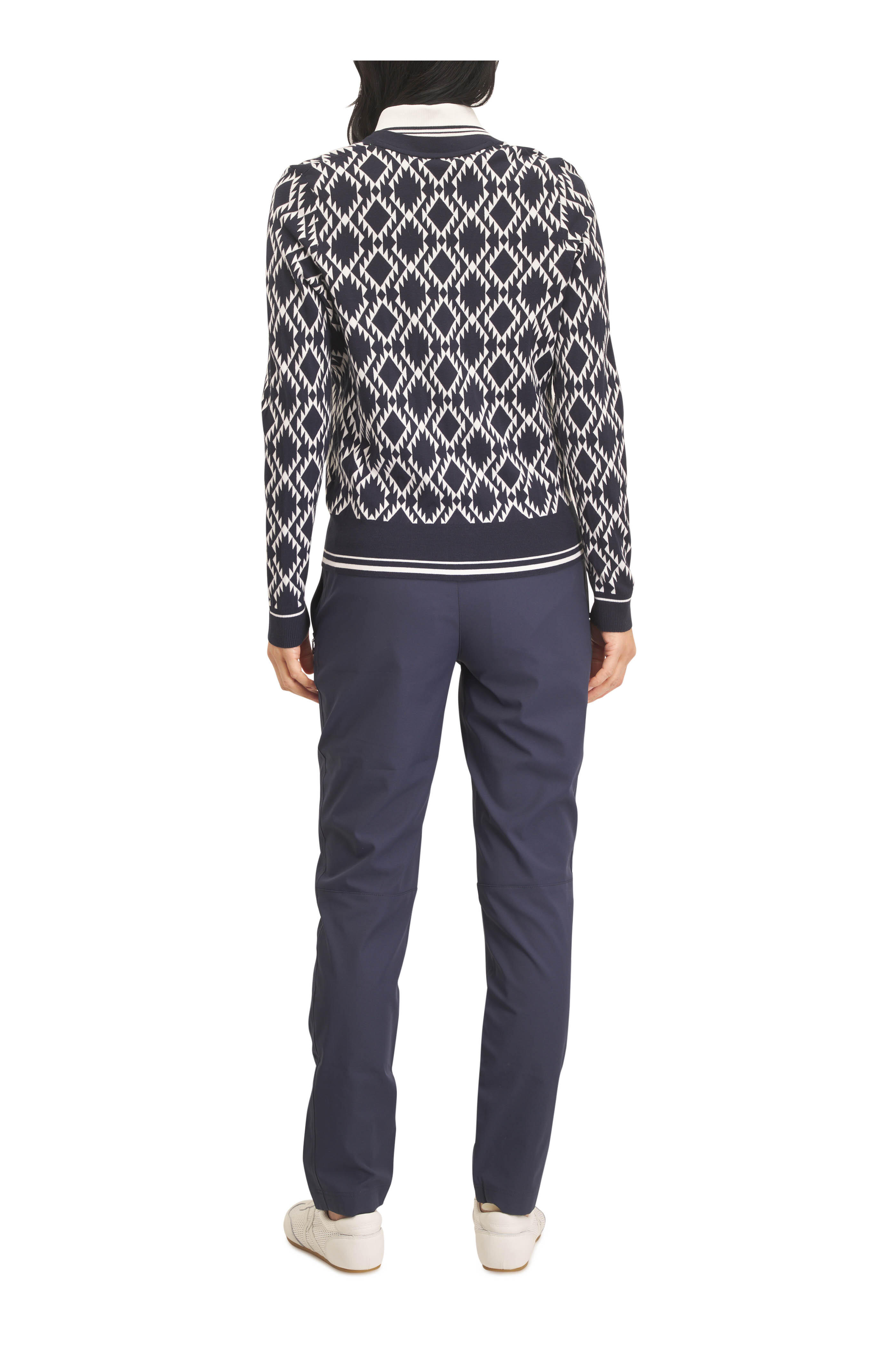 Bogner - Amber Navy Geo Print Cardigan