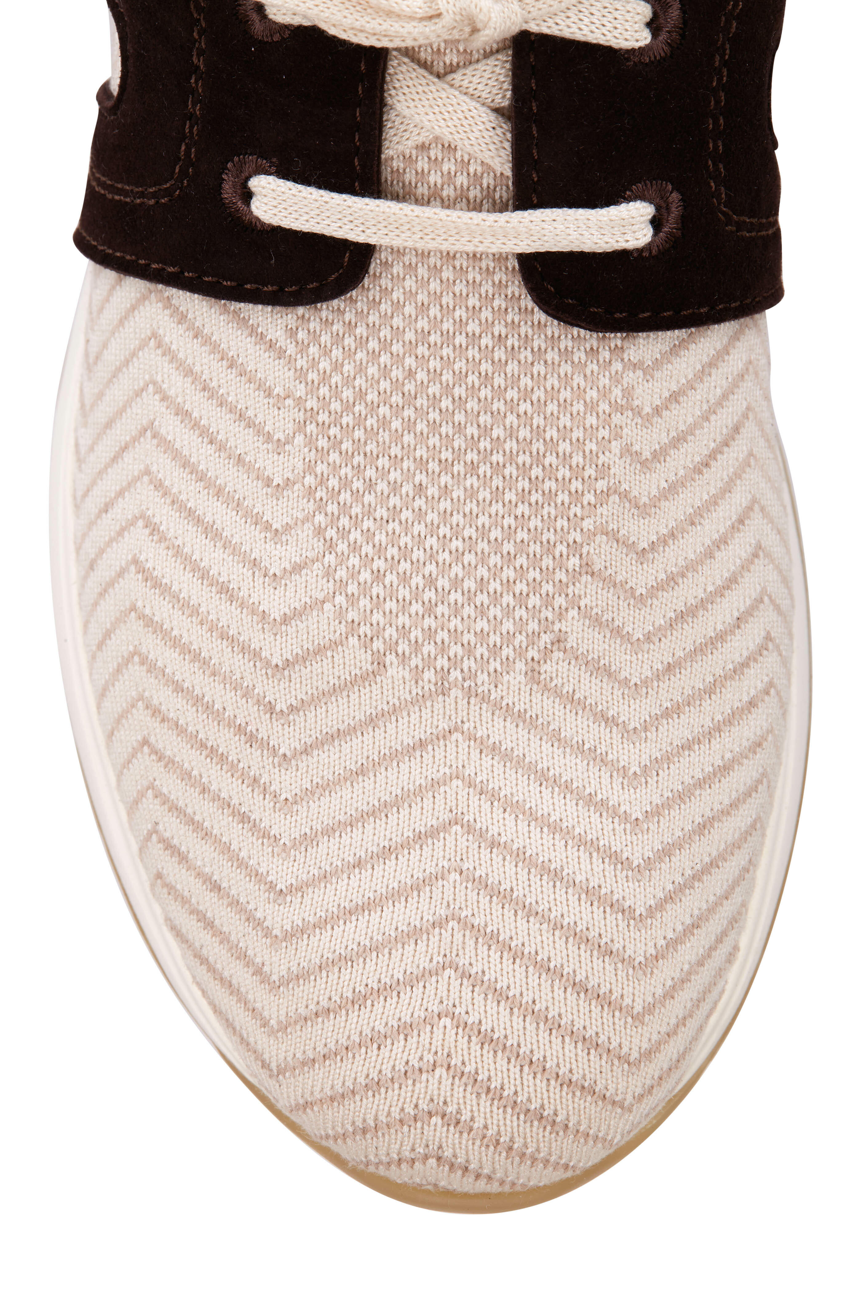 Loro Piana - Cream Chevron 360 Flex Sneaker | Mitchell Stores
