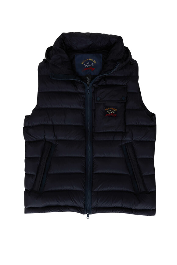 Paul & Shark - Ripstop Navy Puffer Vest 