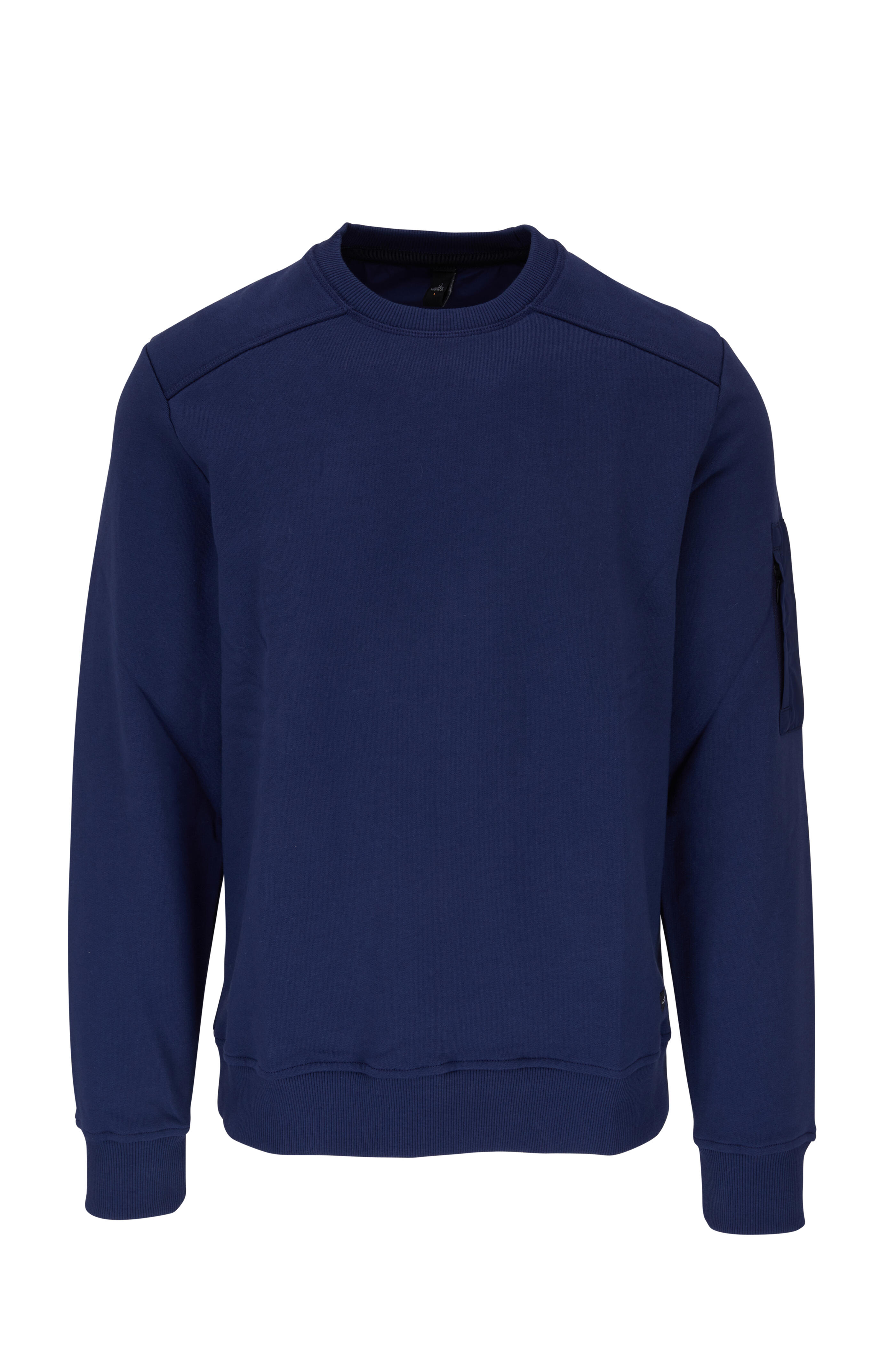 WAHTS - Moore Sapphire Blue Cotton Crewneck Sweater